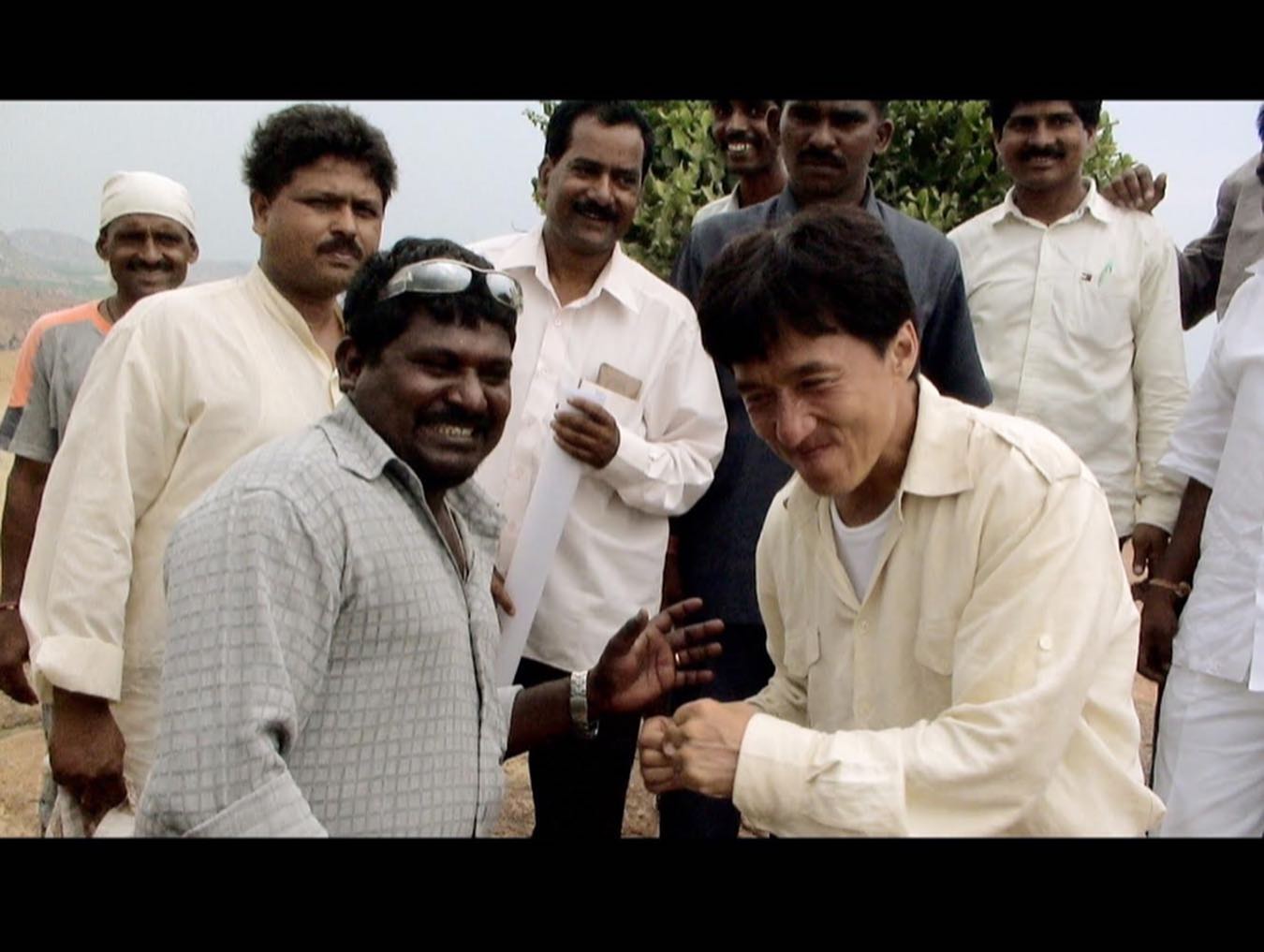 With Jackie Chan